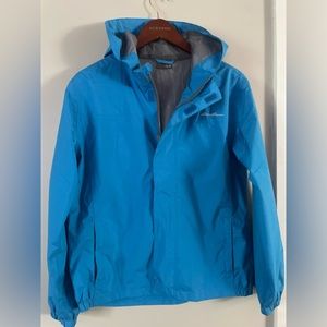 Eddie Bauer kids boys size 16 blue rain jacket